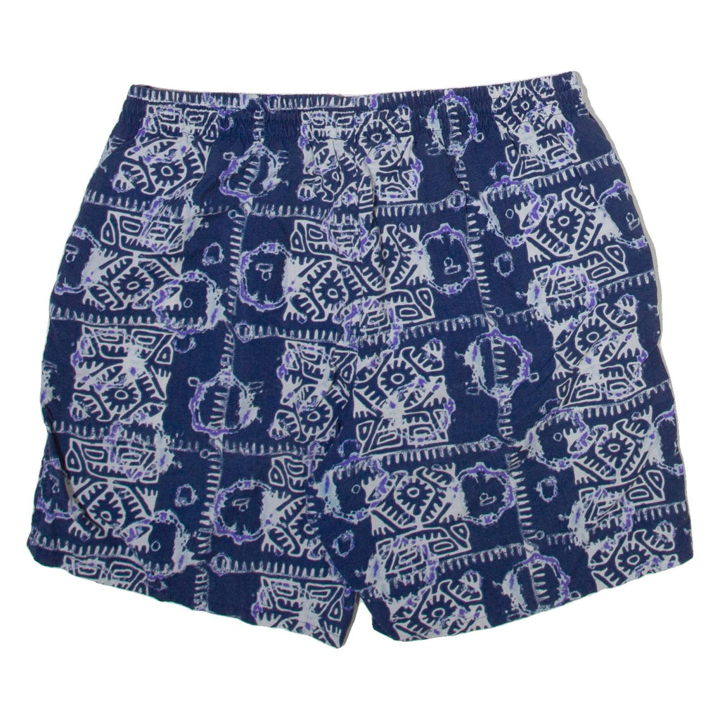 LIEIL Mens Swimming Shorts Blue Crazy Pattern M W28