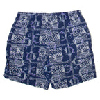 LIEIL Mens Swimming Shorts Blue Crazy Pattern M W28