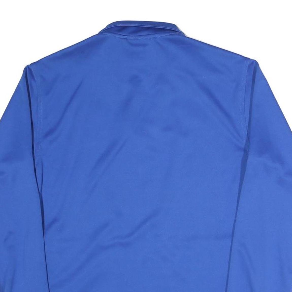 NEW BALANCE Mens Blue Track Jacket S Polyester Blend Zip Athletic Sportswear