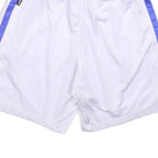 ADIDAS Mens White & Blue Sports Shorts L W30 Mesh Stylish Lightweight