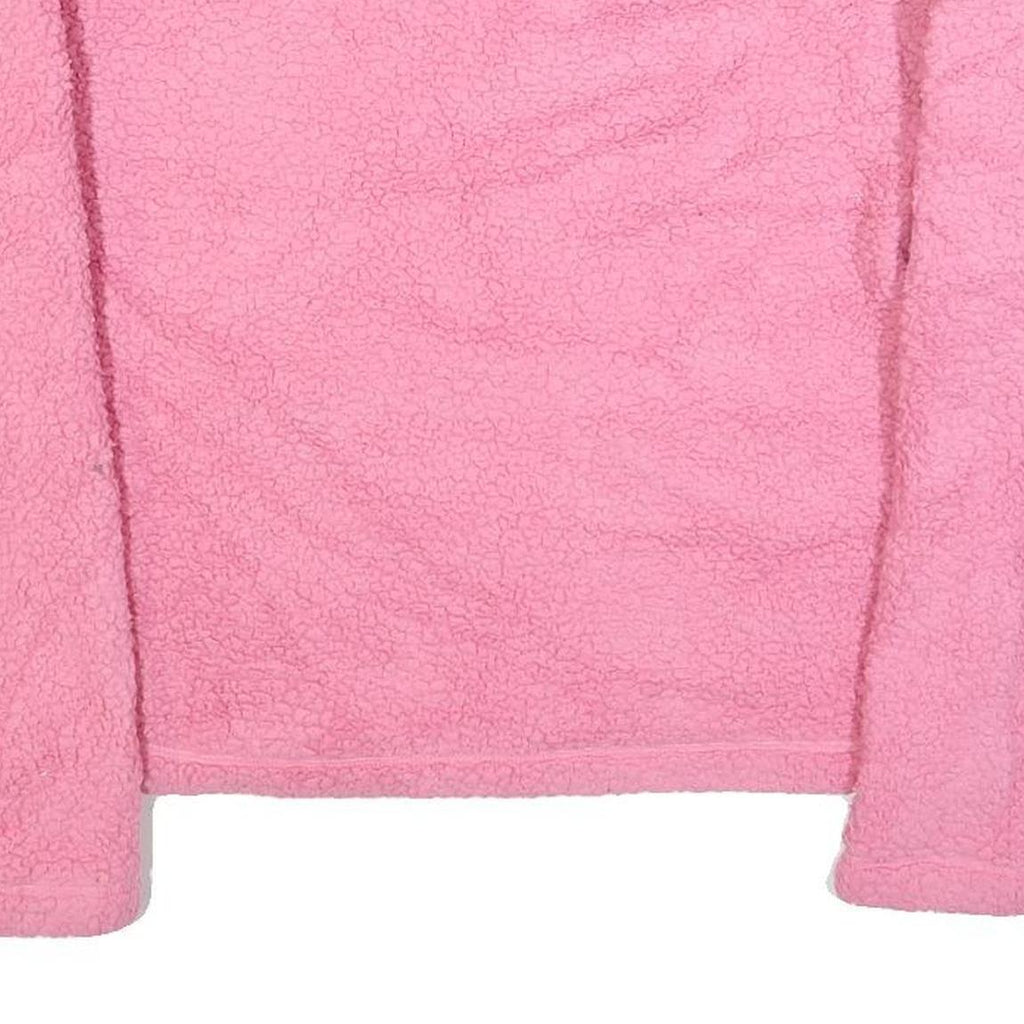 TOMMY JEANS Womens Pink & Red Plain Pullover Patterned Crew Neck Chunky Knit