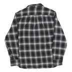 JACHS Mens Black & White Checked Shirt M Cotton Blend Casual Button Down