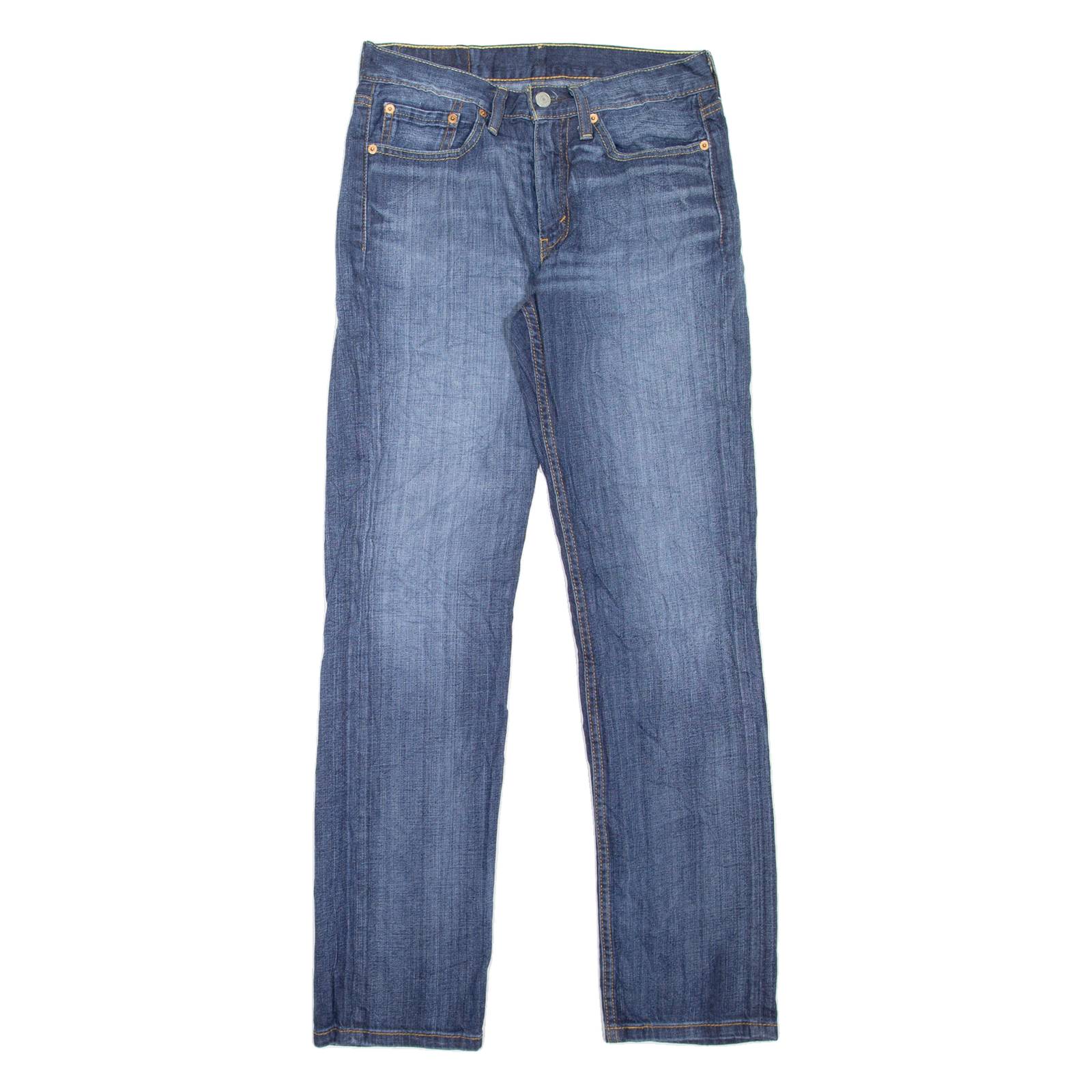 LEVI'S 514 Jeans Mens Blue Slim Straight Stone Wash W29 L32