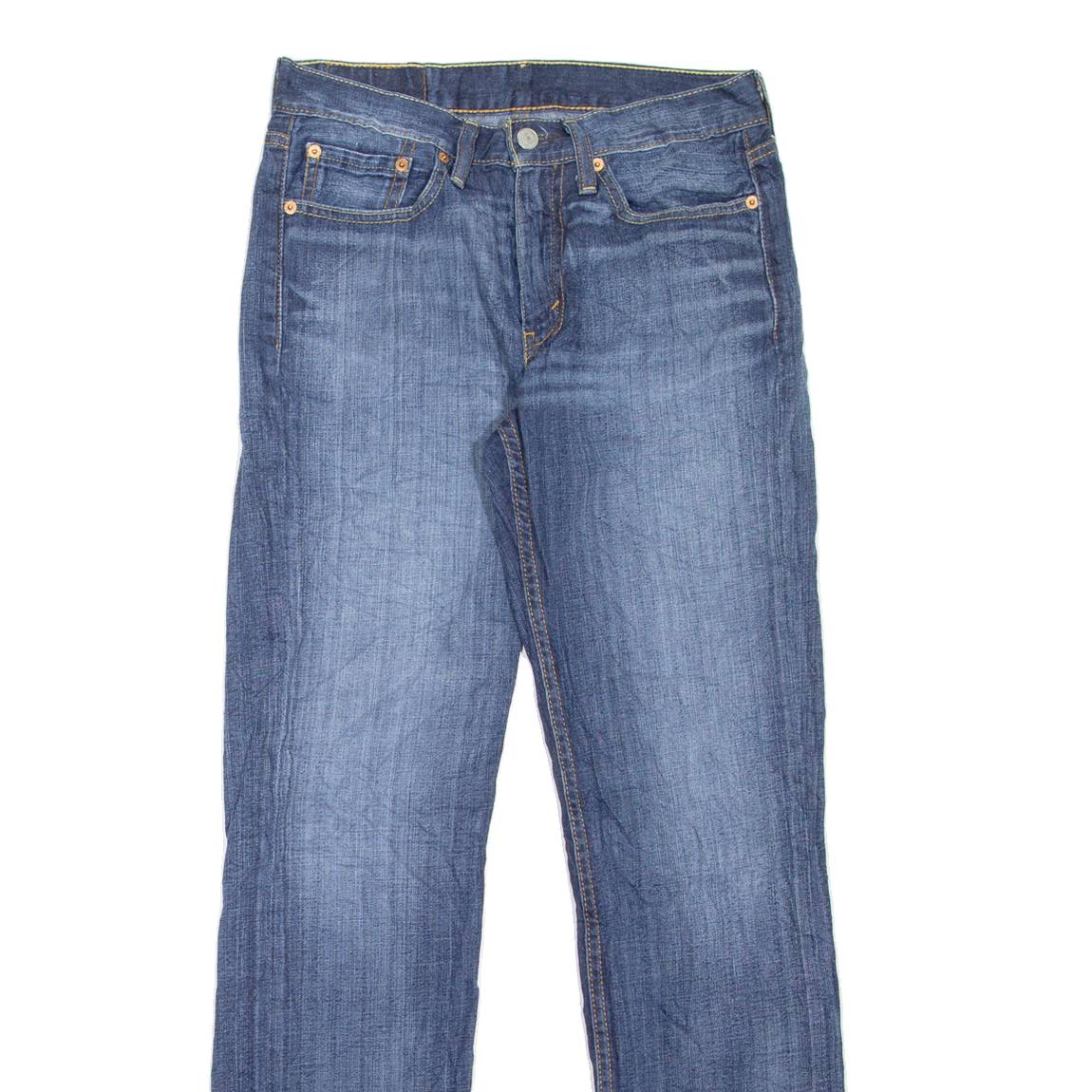 LEVI'S 514 Jeans Mens Blue Slim Straight Stone Wash W29 L32