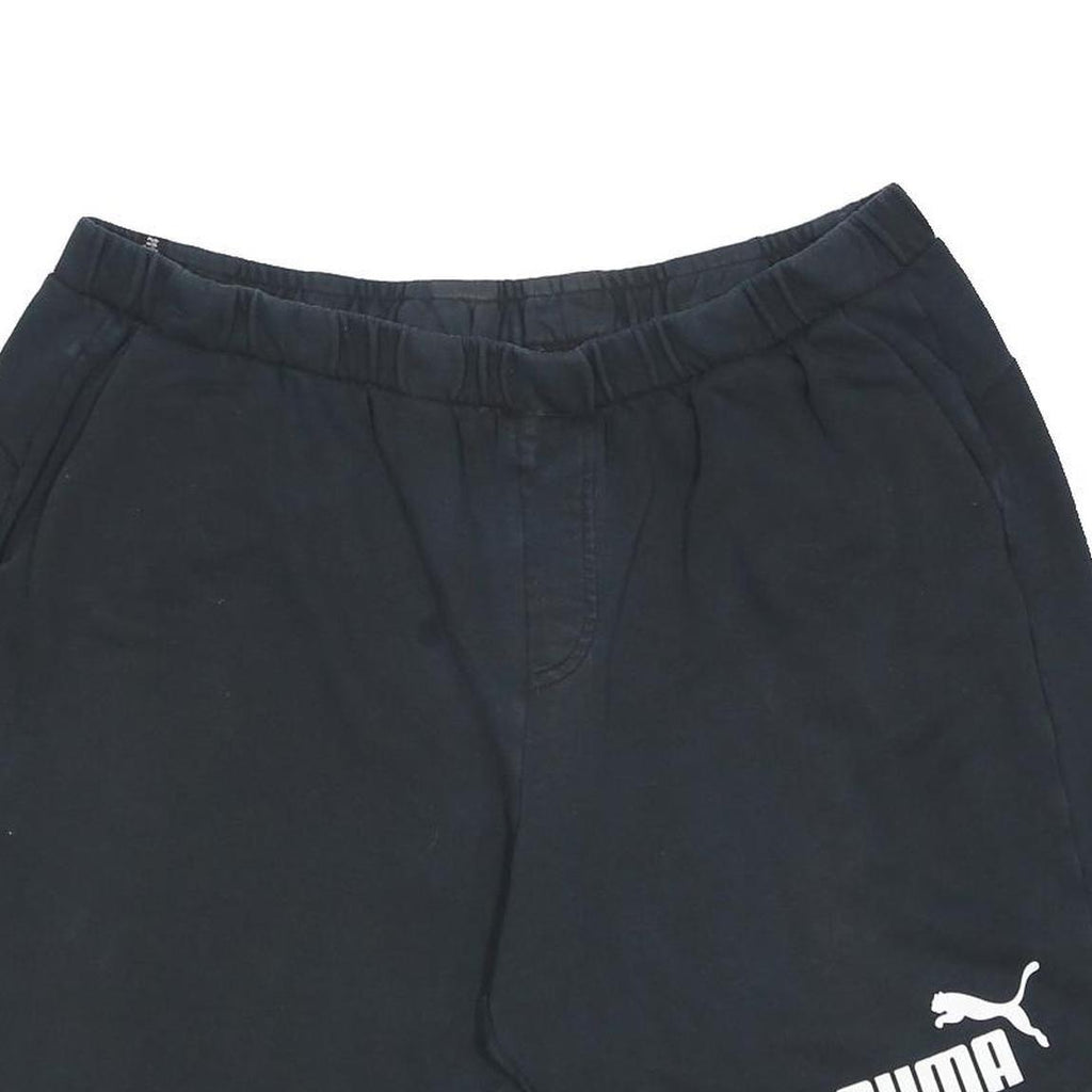 PUMA Mens Black Casual Shorts 3XL W36 Cotton Blend Sports Logo