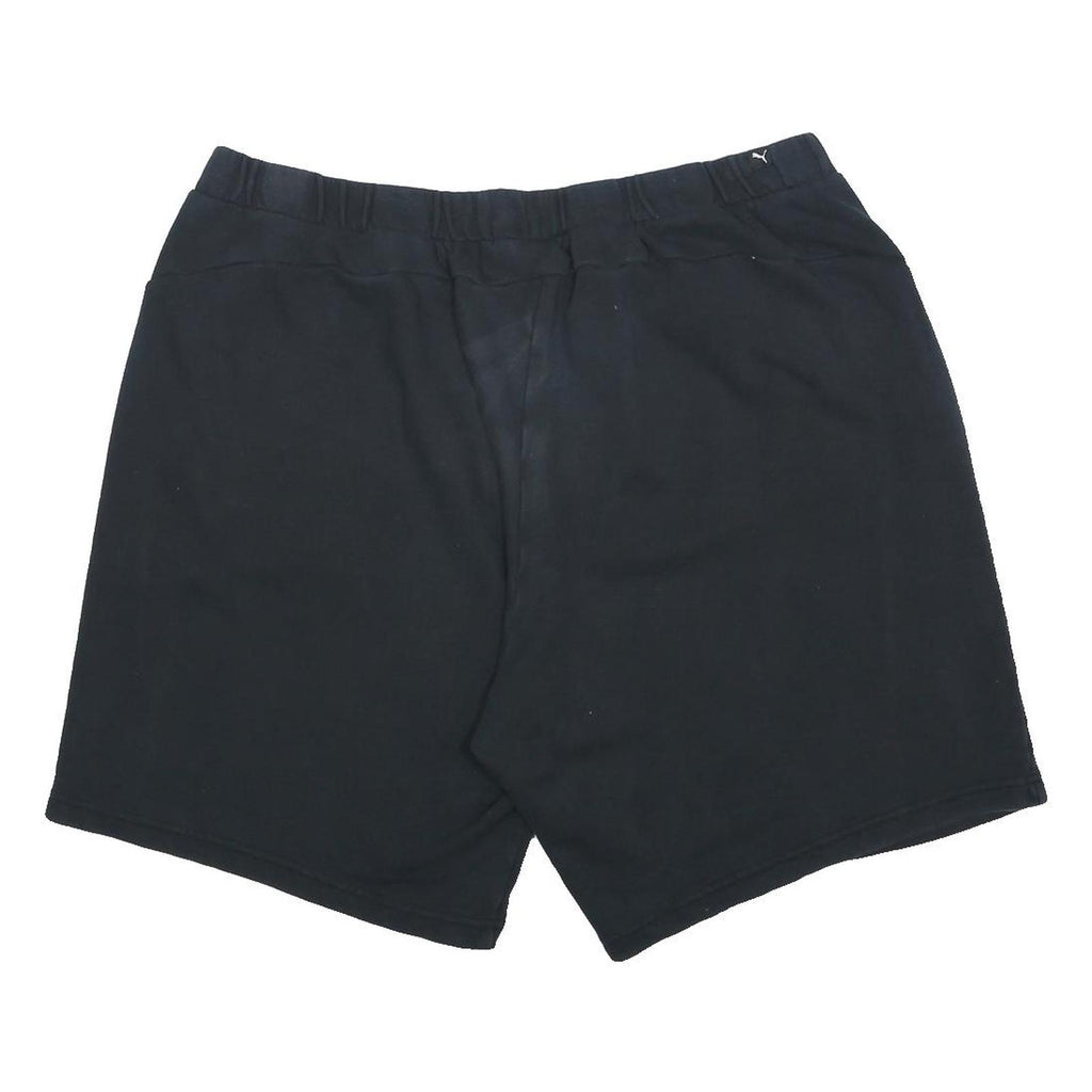 PUMA Mens Black Casual Shorts 3XL W36 Cotton Blend Sports Logo