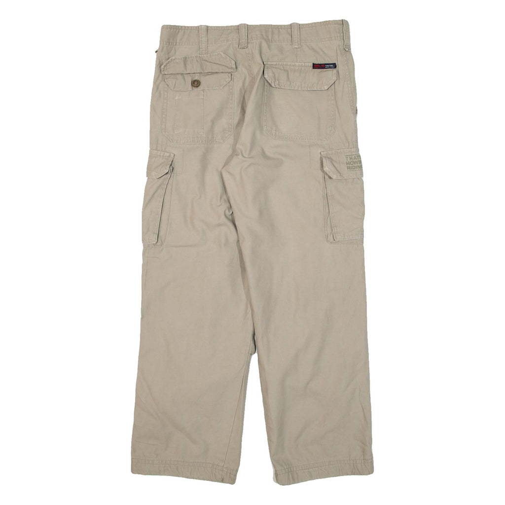 BLESSING Cargo Mens Trousers Grey Relaxed Tapered W30 L28