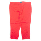TOMMY HILFIGER Chino Womens Trousers Red Regular Tapered W40 L23