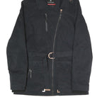 VICTORINOX Womens Black Jacket S Polyester Blend Zip Hooded Classic Fit Stylish