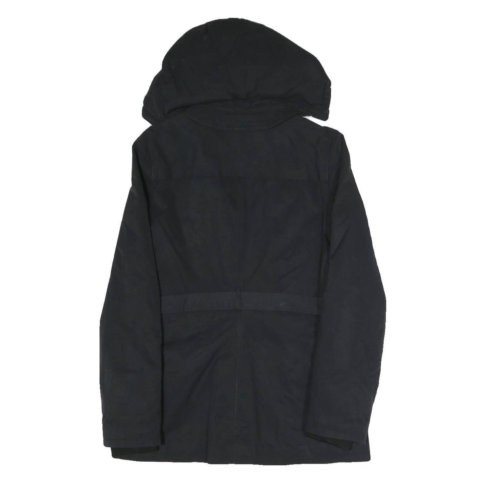 VICTORINOX Womens Black Jacket S Polyester Blend Zip Hooded Classic Fit Stylish