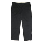 DICKIES Mens Polyester Blend Black Regular Straight Trousers W42 L32 Workwear