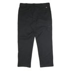 DICKIES Mens Polyester Blend Black Regular Straight Trousers W42 L32 Workwear