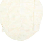 HATHAWAY Mens Cream Polyester Blend Shirt M Long Sleeve Button Collar Classic