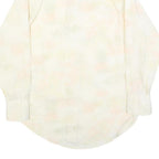 HATHAWAY Mens Cream Polyester Blend Shirt M Long Sleeve Button Collar Classic