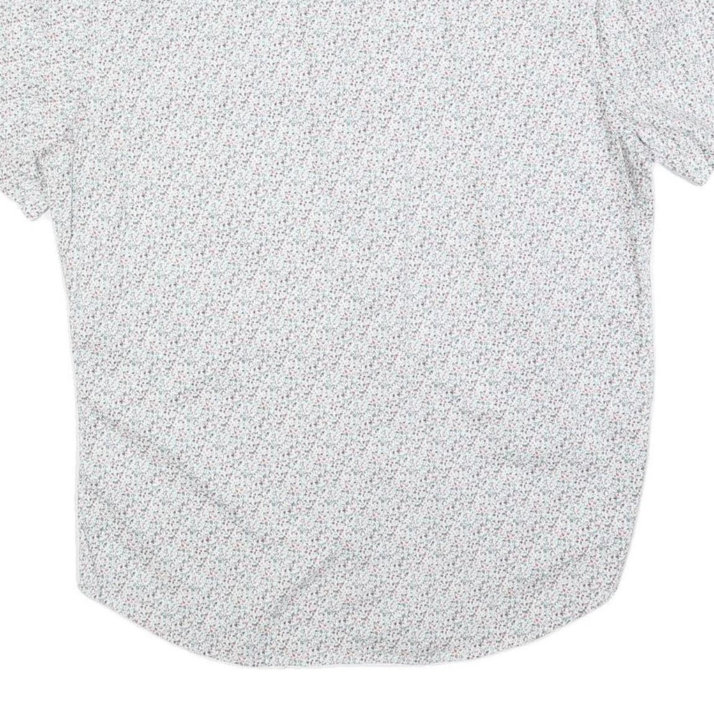 SOVERIGN CODE Mens White Floral Cotton Blend Shirt XL Lightweight Casual Summer