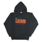 PORT & COMPANY Mens Black Lady Lions Varsity Basketball Hoodie L Cotton Pullover
