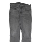 LEVI'S 514 Mens Jeans Grey Slim Straight Denim W36 L32 Classic Cotton Blend Zip