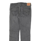 LEVI'S 514 Mens Jeans Grey Slim Straight Denim W36 L32 Classic Cotton Blend Zip