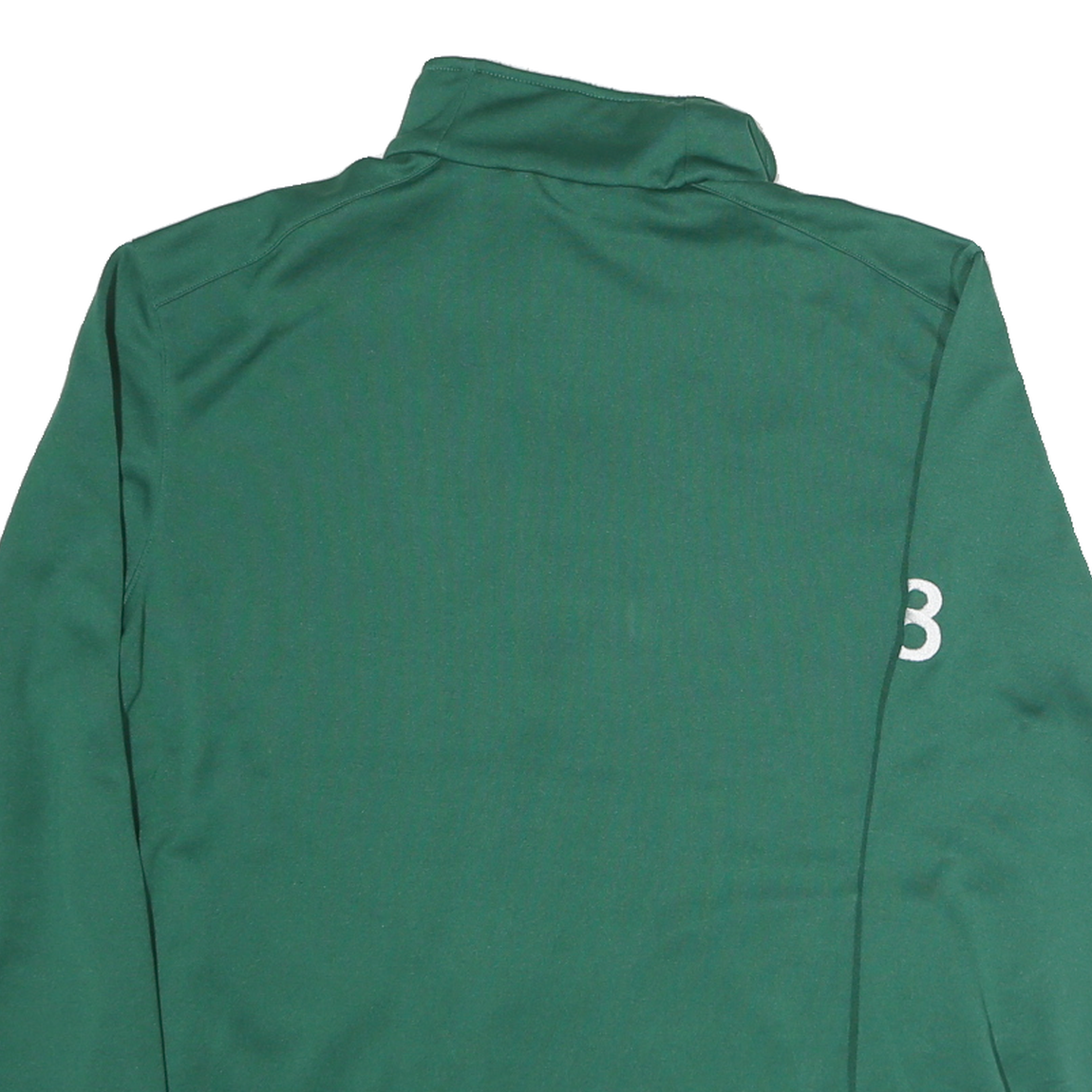 PUMA Mens Green Soccer Club Logo Track Jacket S Polyester Zip Sportswear