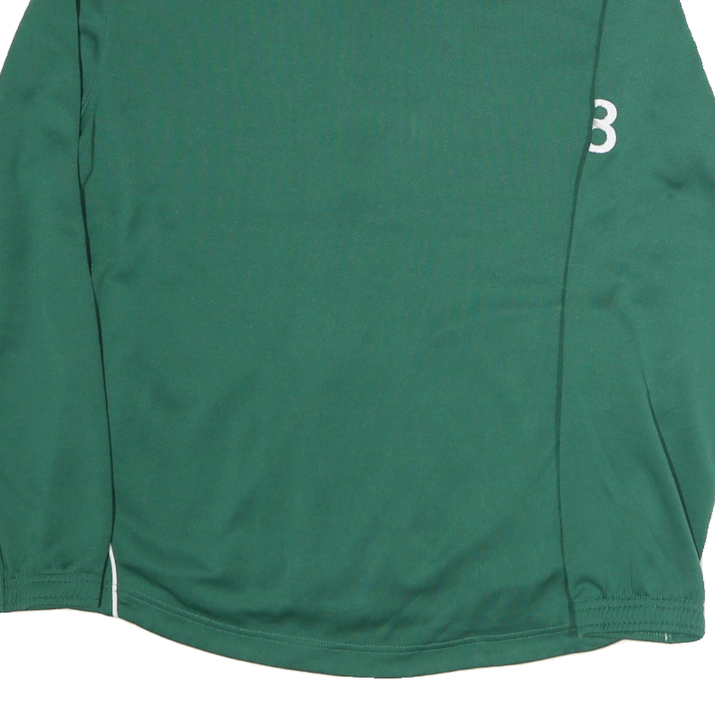 PUMA Mens Green Soccer Club Logo Track Jacket S Polyester Zip Sportswear