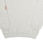 JERZEES Mens Grey Stout Elementary Dragon Graphic Crew Neck L Sweatshirt