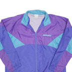 BROOKS Womens Purple & Blue Lightweight Nylon Zip Jacket XL Retro Sportswear