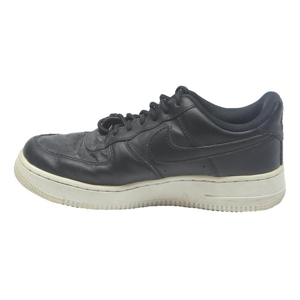 NIKE Air Force 1 Womens Black Leather Trainers UK 5.5 Classic Comfort Streetwear