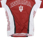 ADRENALINE Mens Red & White Indiana Cycling Jersey M Short Sleeve Crew Neck
