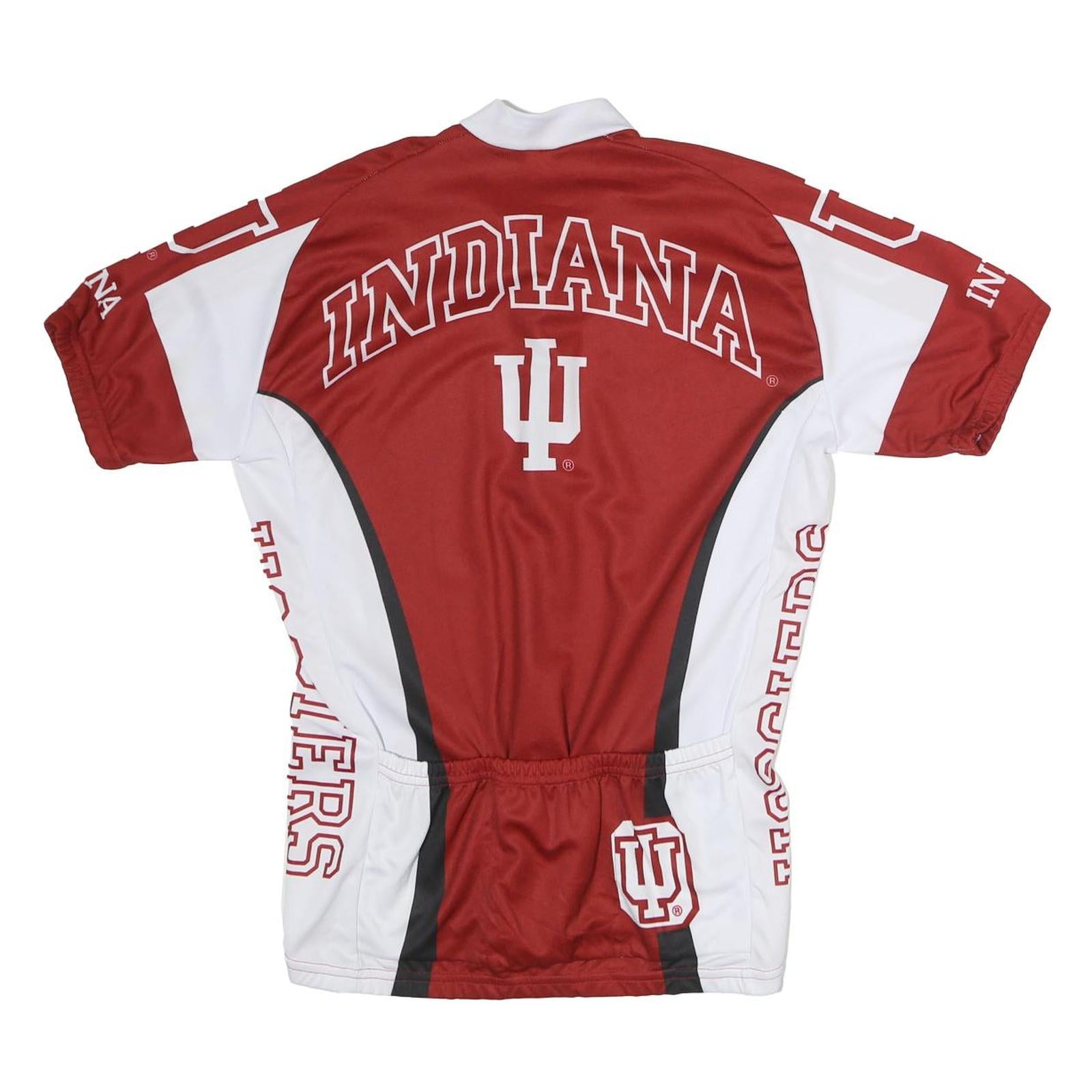 ADRENALINE Mens Red & White Indiana Cycling Jersey M Short Sleeve Crew Neck