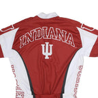 ADRENALINE Mens Red & White Indiana Cycling Jersey M Short Sleeve Crew Neck