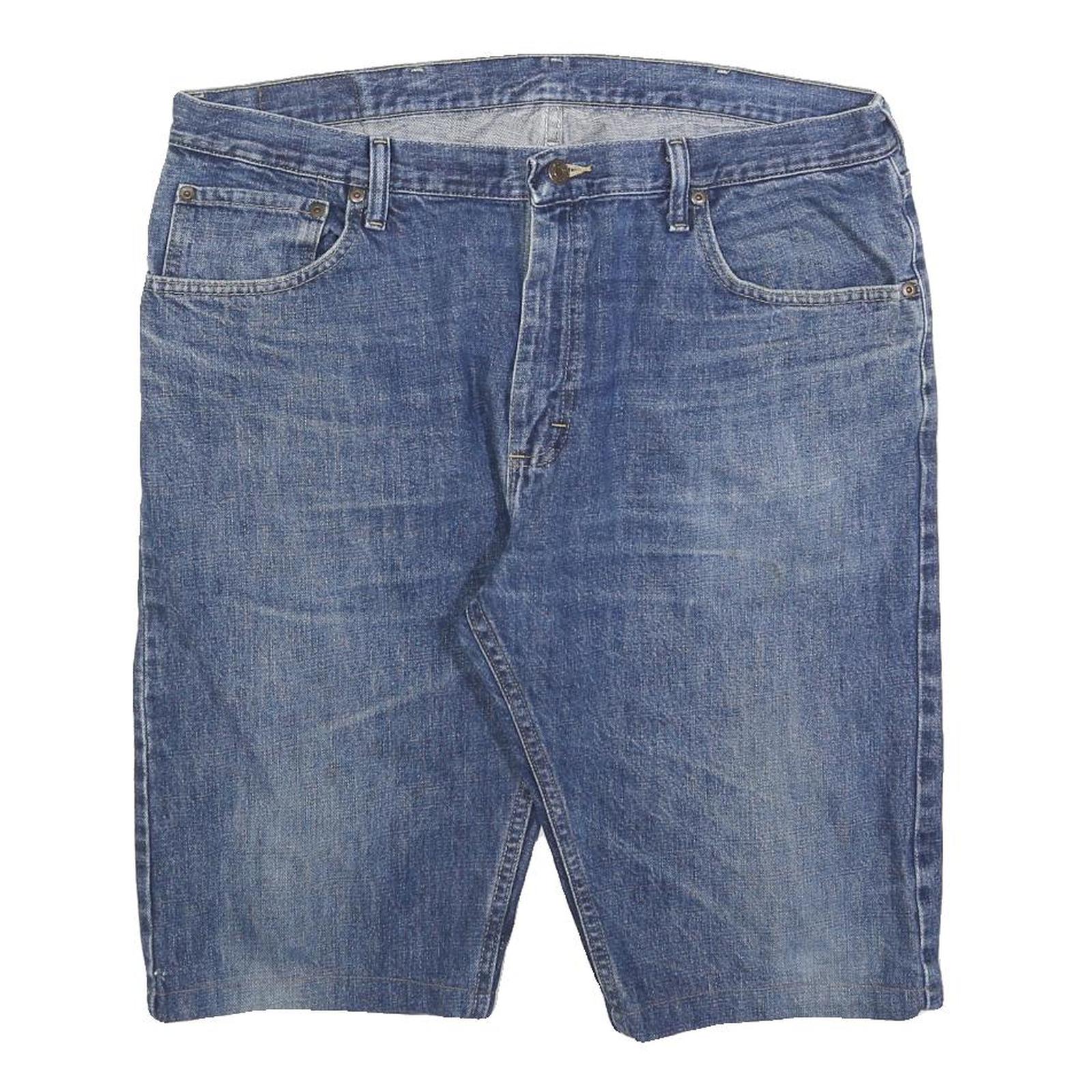 WRANGLER Mens Denim Blue Casual Shorts XL W38 Cotton Blend Comfortable Fit