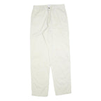 CALVIN KLEIN JEANS Mens Cotton Blend Cream Regular Straight Trousers W32 L34