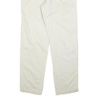 CALVIN KLEIN JEANS Mens Cotton Blend Cream Regular Straight Trousers W32 L34