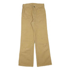 LEE Womens Cotton Blend Beige Regular Fit Flared Trousers W26 L29 Classic Style