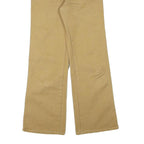 LEE Womens Cotton Blend Beige Regular Fit Flared Trousers W26 L29 Classic Style