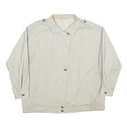 RAVENS Womens Cream Jacket UK 18 Polyester Blend Zip Plain Classic Fit