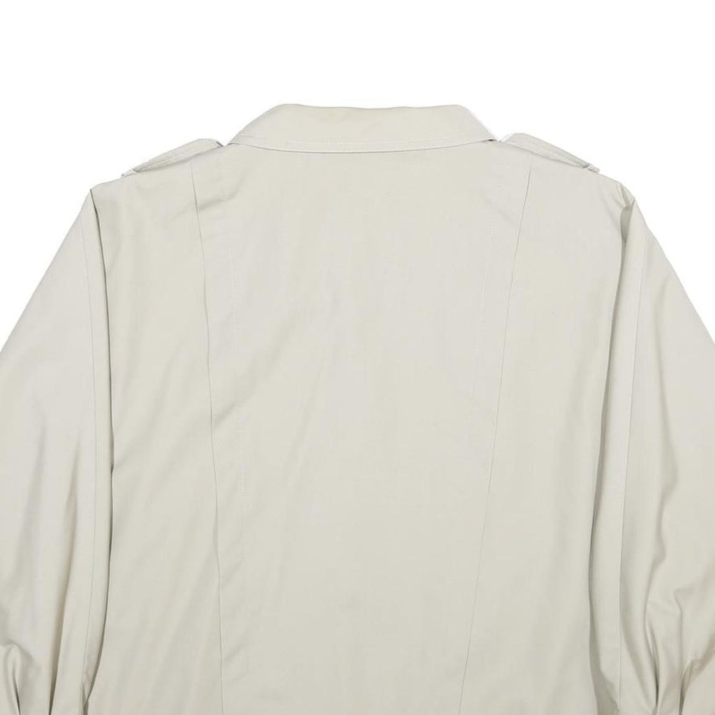 RAVENS Womens Cream Jacket UK 18 Polyester Blend Zip Plain Classic Fit