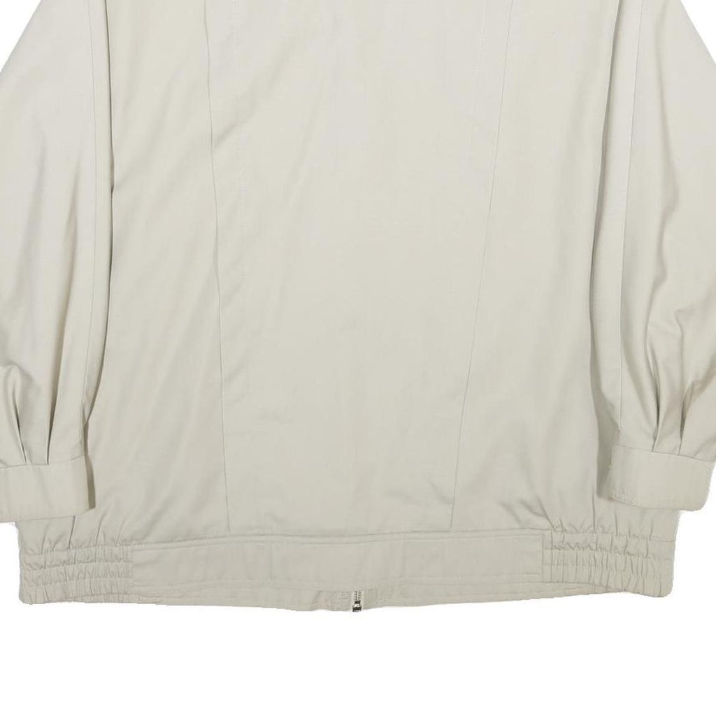 RAVENS Womens Cream Jacket UK 18 Polyester Blend Zip Plain Classic Fit