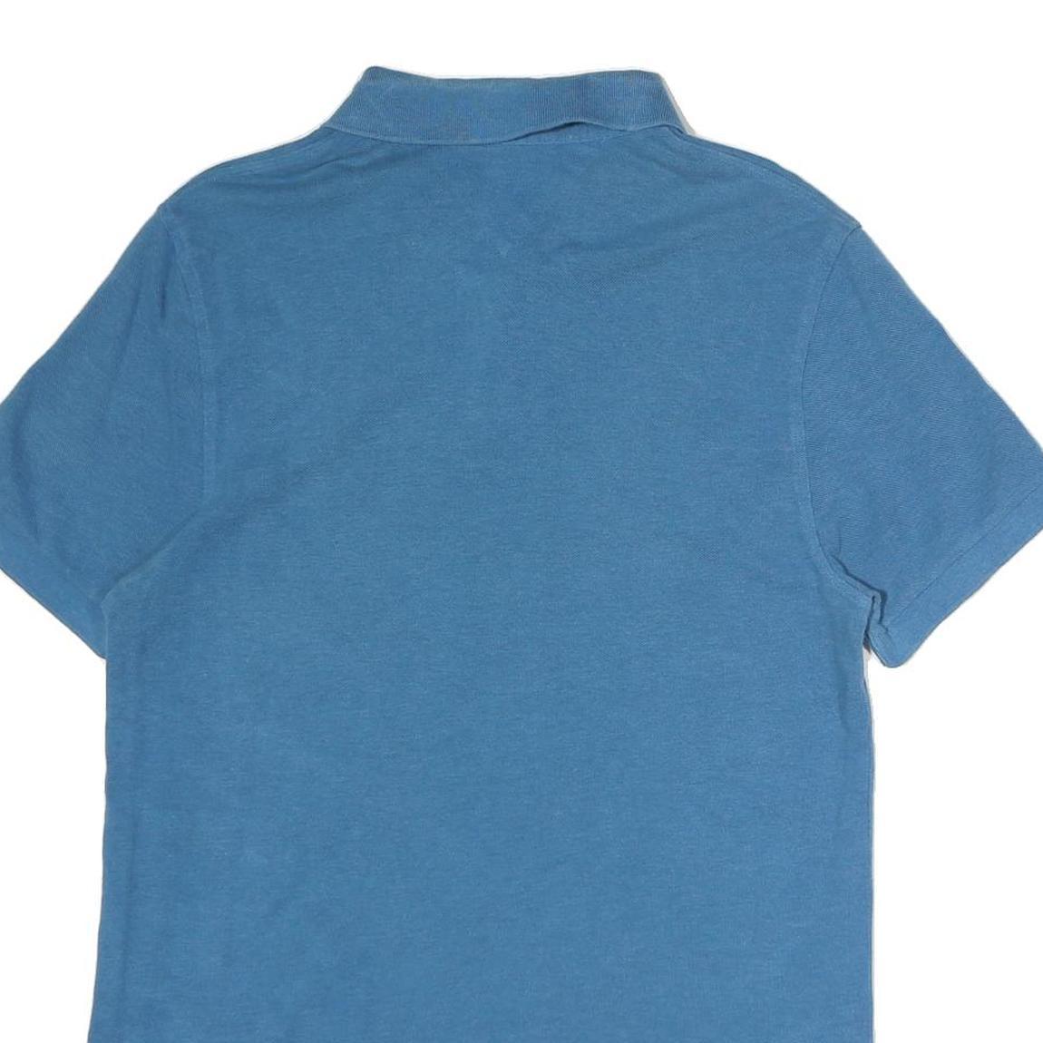 TOMMY HILFIGER Mens Blue Short Sleeve Polo Shirt M Classic Cotton Casual