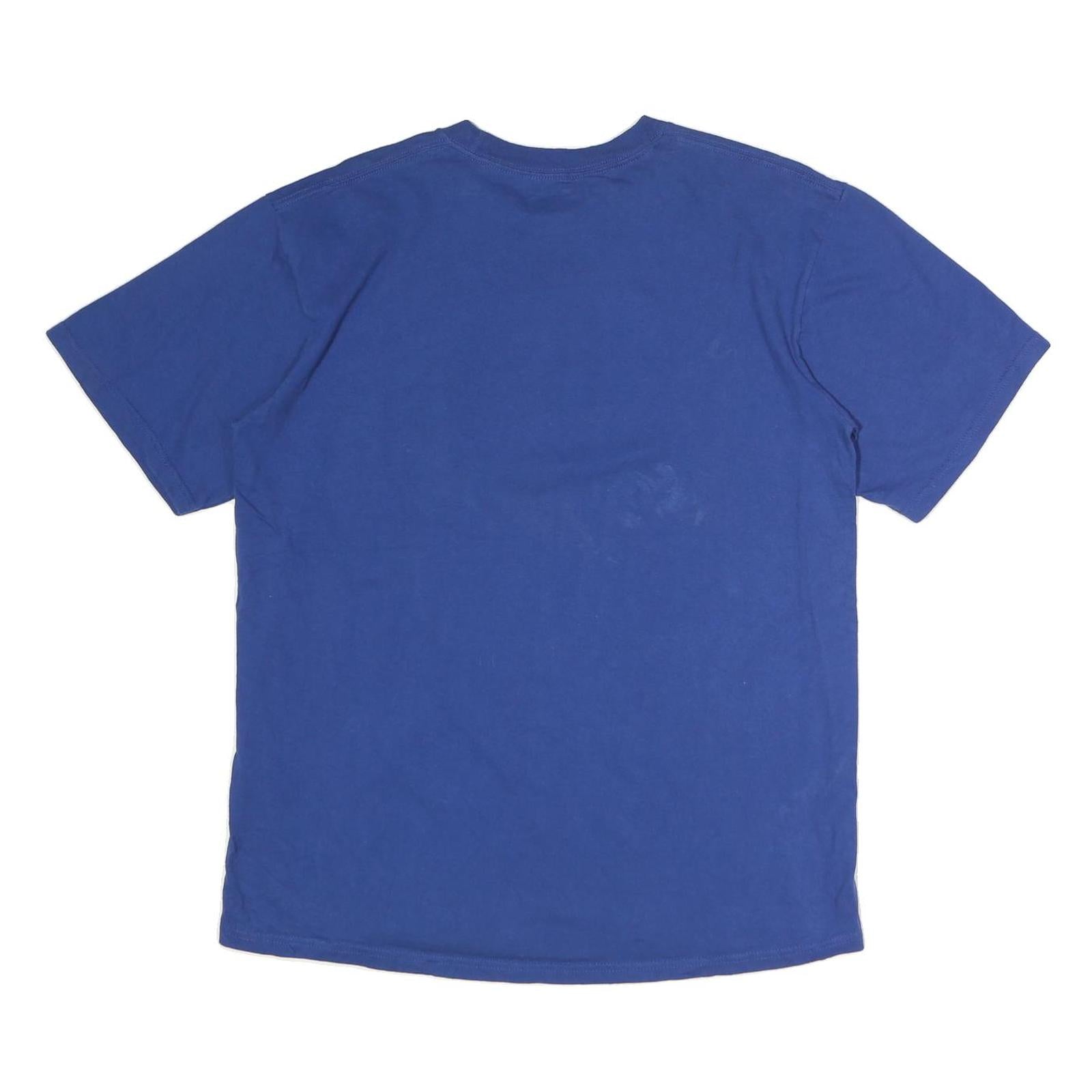 NFL Mens Blue Colts Graphic T-Shirt M Short Sleeve Crew Neck Cotton Cotton