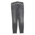 GUESS Womens Slim Grey Denim Jeans Cotton Blend W29 L28 Zip Detail