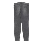 GUESS Womens Slim Grey Denim Jeans Cotton Blend W29 L28 Zip Detail