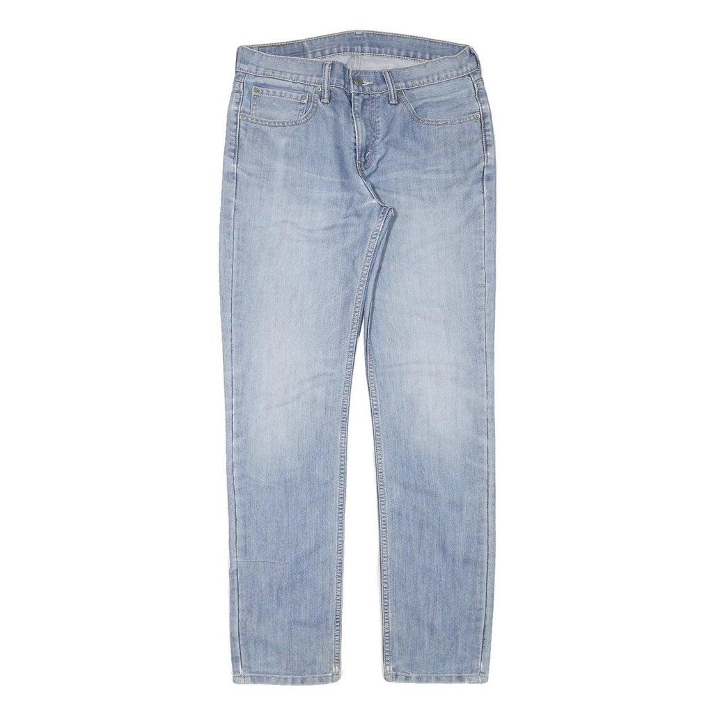 LEVI'S 511 Mens Slim Light Blue Denim Jeans Cotton Blend Zip W31 L32 Stylish