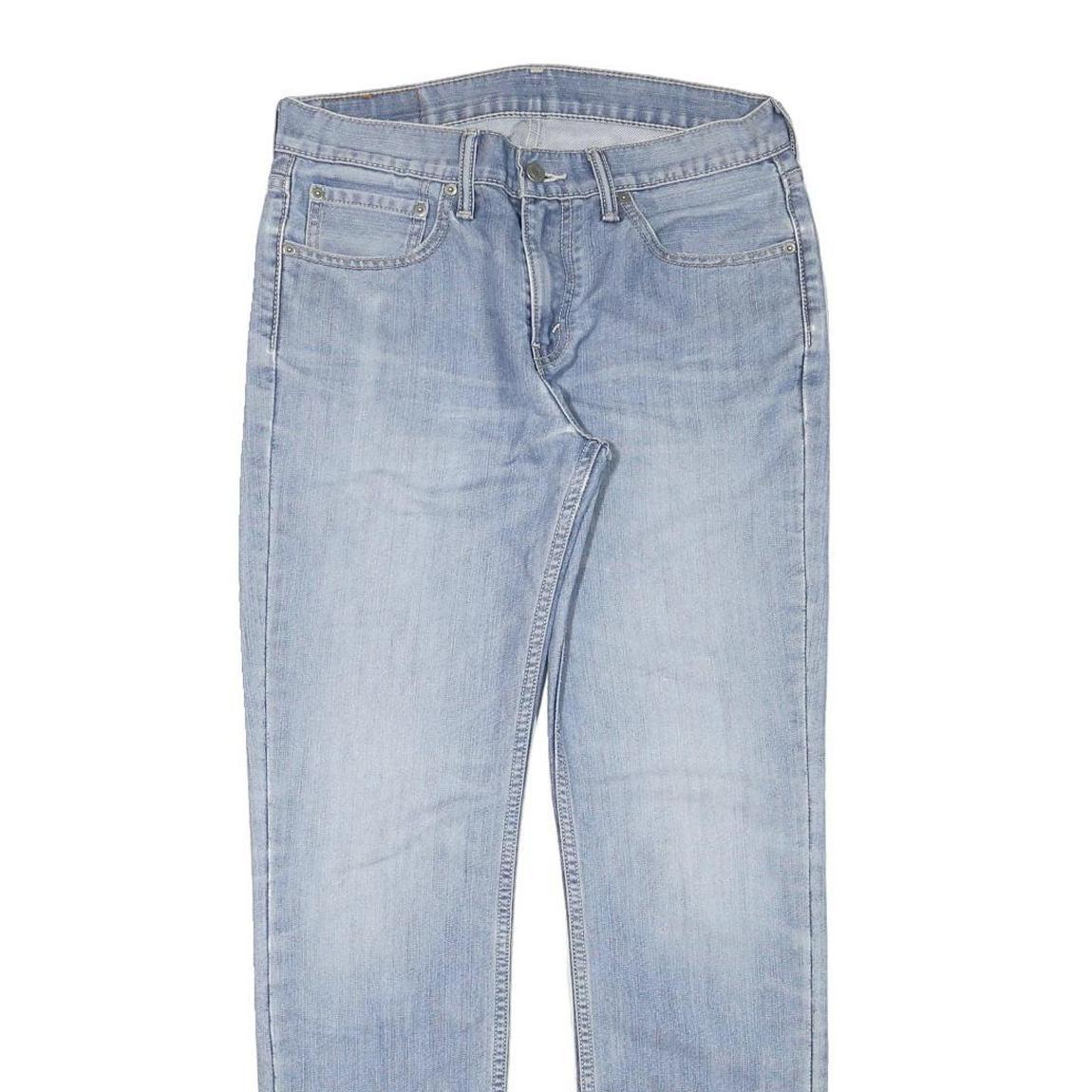 LEVI'S 511 Mens Slim Light Blue Denim Jeans Cotton Blend Zip W31 L32 Stylish