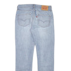 LEVI'S 511 Mens Slim Light Blue Denim Jeans Cotton Blend Zip W31 L32 Stylish