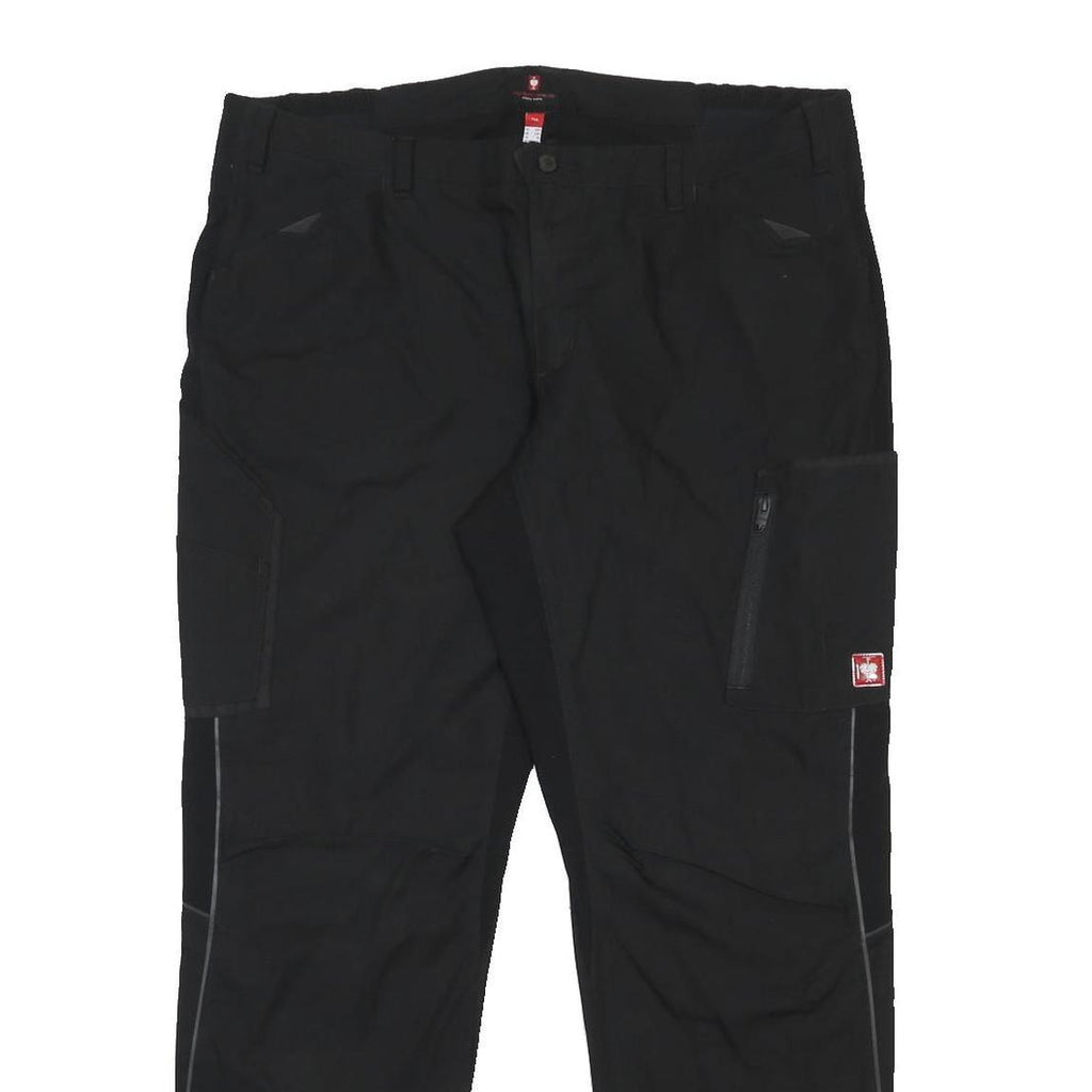 ENGELBERT STRAUSS Womens Black Regular Fit Cargo Trousers W40 L31 Workwear Zip