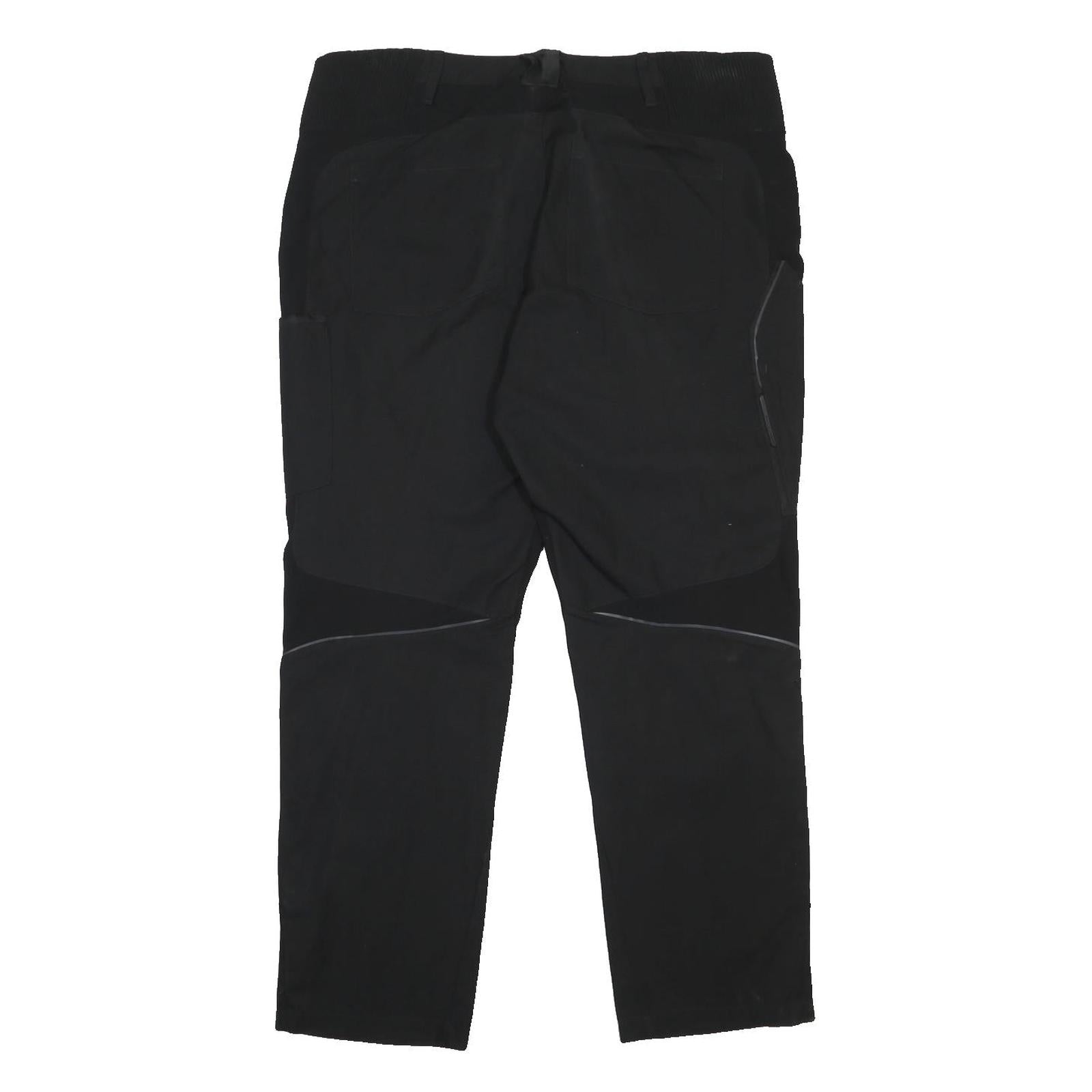 ENGELBERT STRAUSS Womens Black Regular Fit Cargo Trousers W40 L31 Workwear Zip