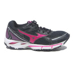 MIZUNO Womens Running Trainers Black & Pink Synthetic UK 6 Comfortable