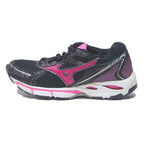 MIZUNO Womens Running Trainers Black & Pink Synthetic UK 6 Comfortable