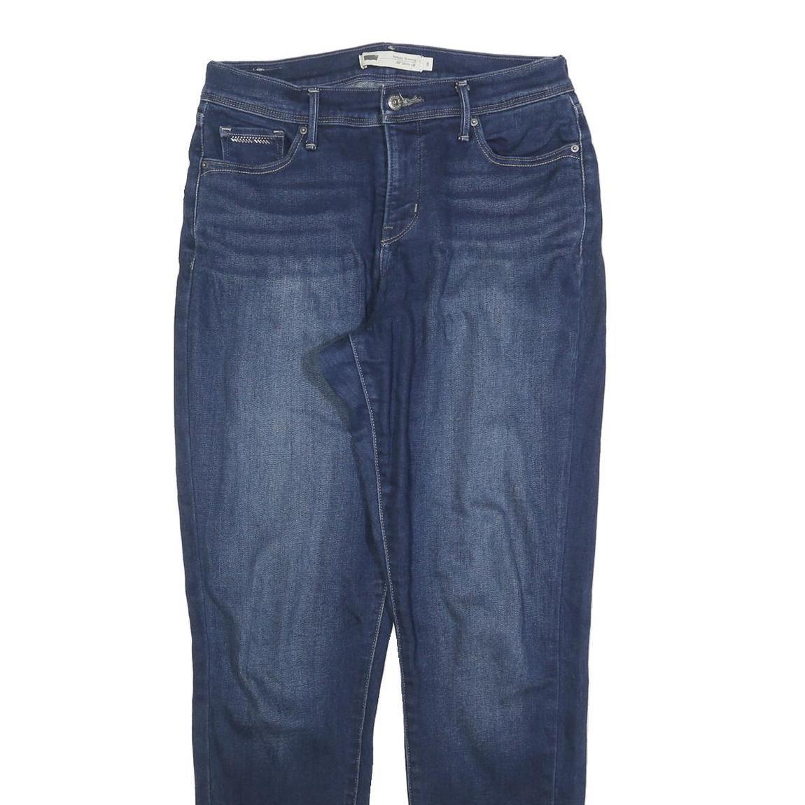 LEVI'S 712 Mens Jeans Blue Regular Slim Denim Medium W30 L32 Stretch Classic